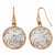 Sterling Silver Rose-tone 18k Flash Plated Earrings