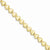 14K Yellow Gold Diamond-Cut Heart Bracelet