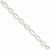 14K White Gold Polished Oval Link Bracelet