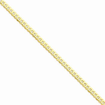 14K Yellow Gold Beveled Curb Chain