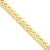 14K Yellow Gold Beveled Curb Chain Anklet