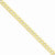 14K Yellow Gold Beveled Curb Chain Bracelet