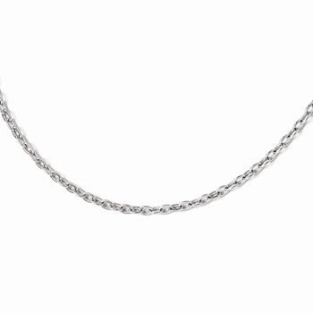 Sterling Silver Curb Chain 16 inch w/2 inch extension, Jewelry Chains and Necklace