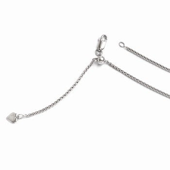 Sterling Silver Adjustable Spiga Chain