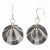 Sterling Silver Ruthenium-plated Dangle Earrings