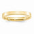 14k Yellow Gold 3mm Standard Flat Comfort Fit Wedding Band