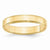 14k Yellow Gold 4mm Flat with Step Edge Wedding Band