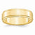 14k Yellow Gold 6mm Flat with Step Edge Wedding Band