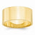 14k Yellow Gold 10mm Lightweight Flat Wedding Band