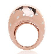 Leslies SS White/Pink Adj. Ring