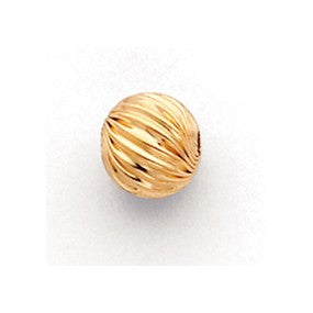 Gold Filled Twisted Corrugated Bead Charm hide-image