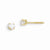 14k Yellow Gold 3mm Synthetic Spinel Earrings