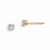 14k Yellow Gold 3mm Synthetic Alex&rite Birthstone Earrings