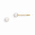 14k Yellow Gold 3mm Cultured Pearl Earrings