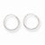 14k White Gold Endless Hoop Earrings