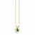 14K Yellow Gold Madi K Emerald Heart Birthstone Necklace