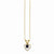 14K Yellow Gold Madi K Sapphire Heart Birthstone Necklace