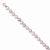 14K Yellow Gold Madi K Simulated Pink Pearl Bracelet