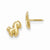 14k Yellow Gold Pony Screwback Earrings