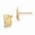 14k Yellow Gold Cat Post Earrings