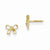 14k Yellow Gold Bow Post Earrings