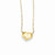 14K Yellow Gold Madi K Small Hollow Heart with Chain