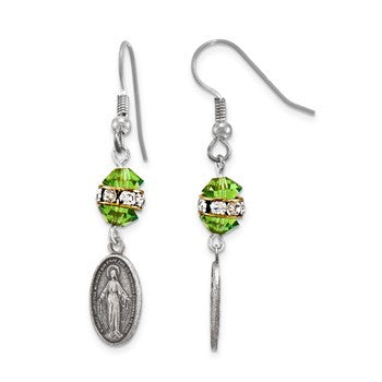 August Crystal Miraculous Earrings