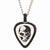 Black White Skull Guitar Pick Necklace