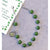 Green Glass Shamrock Bead Rosary Bracelet