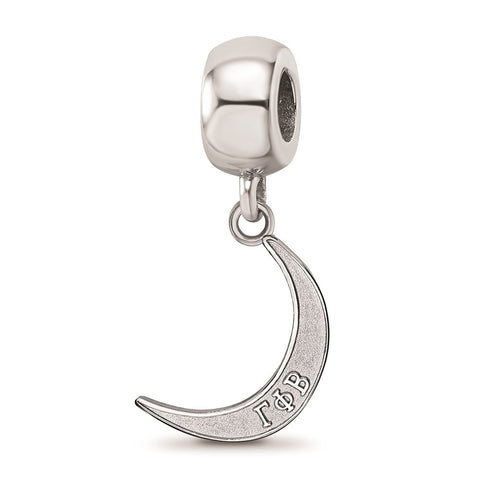 Sterling Silver LogoGamma Phi Beta Crescent Moon Bead