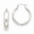 14k White Gold Hoop Earrings