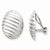 14k White Gold Omega Clip Non-pierced Earrings