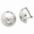 14k White Gold 20mm Hammered Non-pierced Earrings