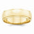 14k Yellow Gold 6mm Half-Round Edge Wedding Band