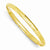 14K Yellow Gold Oversize High Polished Hinged Bangle Bracelet