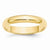 14k Yellow Gold 4mm Half Round Wedding Band