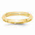 14k Yellow Gold 3mm Half Round with Edge Wedding Band