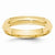 14k Yellow Gold 4mm Half Round with Edge Wedding Band