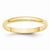 14k Yellow Gold 2.5mm Lightweight Half Round Wedding Band