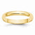 14k Yellow Gold 3mm Lightweight Half Round Wedding Band