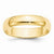 14k Yellow Gold 5mm Lightweight Half Round Wedding Band