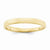 14k Yellow Gold 3mm Tapered Wedding Band