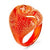 Bold Murano Glass Red Flower Ring