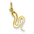 14k Gold Solid Polished Snake Charm hide-image