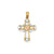 Cross Charm in 14k Gold Two-tone