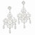 14k White Gold Filigree Ch&elier Earrings