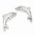 14k White Gold Dolphin Earrings