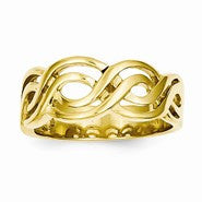 14k Yellow Gold Infinity Ring