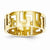 14k Yellow Gold Greek Key Wedding Band