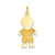 Satin Boy Charm in 14k Gold